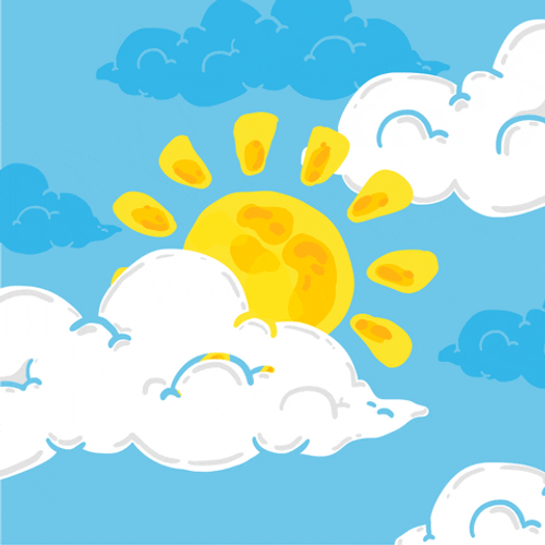 Cartoon Summer Sunshine GIF