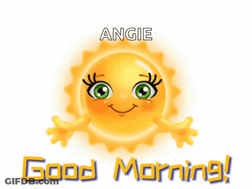 Cartoon Sun With Green Eyes Angie GIF