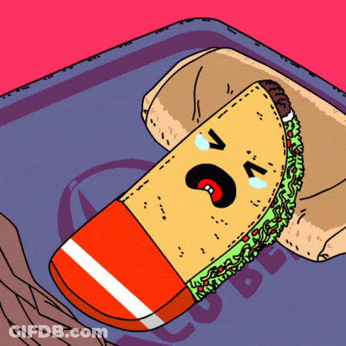 Cartoon Taco Saying NC GIF