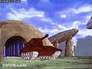 Cartoon Tank With Senorgif.com GIF