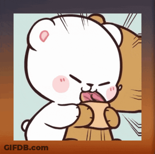 Cartoon Teddy Bear Holding Another Teddy GIF