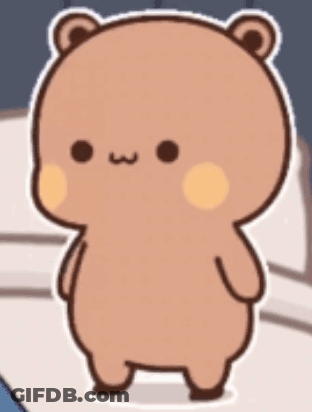 Cartoon Teddy Bear Standing GIF