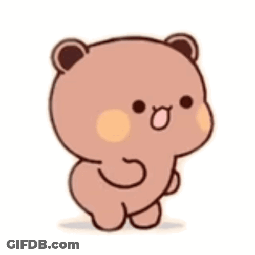 Cartoon Teddy Bear Tongue Out GIF