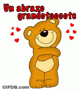 Cartoon Teddy Bear Un Abrazo Grandotooote Para Ti GIF