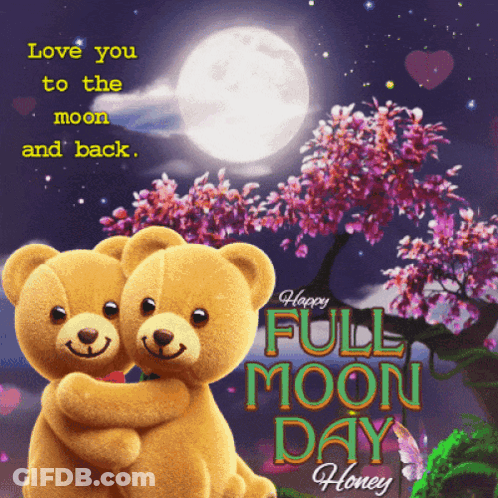 Cartoon Teddy Bear With Hearts In Eyes Saying Yes GIF