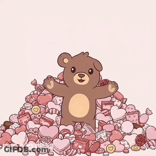 Cartoon Teddy Bear With Question Mark GIF