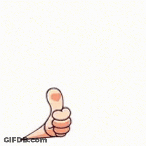 Cartoon Thumbs Up Awesome GIF