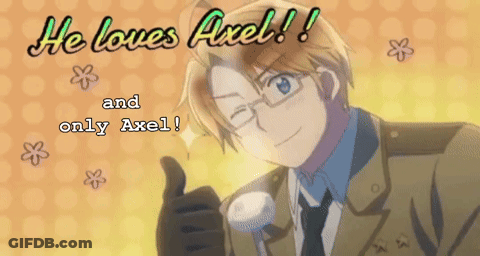 Cartoon Thumbs Up He Loves Axel And Only Axel GIF