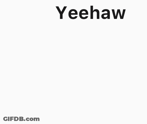 Cartoon Thumbs Up Saying Yeehaw GIF