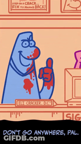 Cartoon Thumbs Up Sign Eli Cracker GIF