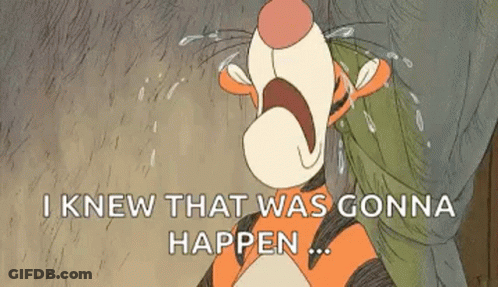 Cartoon Tiger Looking Up Close Up GIF