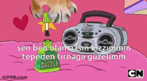 Cartoon Tiger With Cartoon Network Logo GIF