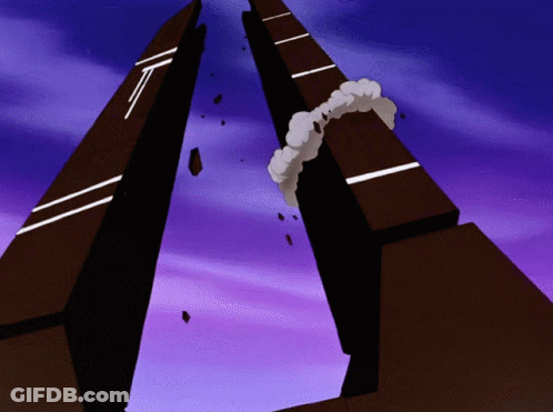 Cartoon Tower With Letter T On Top GIF