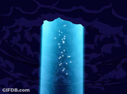 Cartoon Tunnel With Light Coming Out GIF