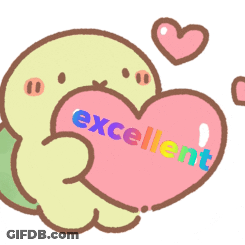 Cartoon Turtle Holding Pink Heart Excellent GIF
