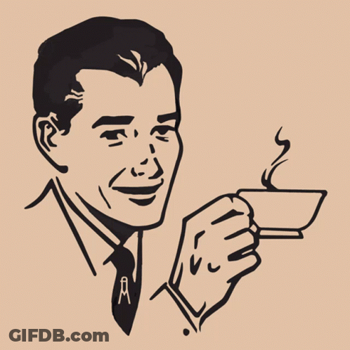 Cartoon Vampire Holding Glass Of Blood GIF
