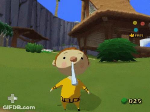 Cartoon Video Game Character With Number 025 GIF