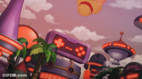 Cartoon Video Game Controller With Cross GIF