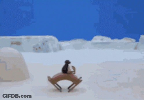 Cartoon Walrus Eating Food GIF