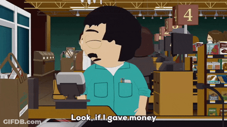 Cartoon Wants To Give Donation GIF