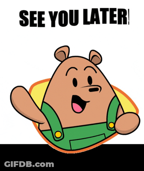 Cartoon Waving See You Soon GIF