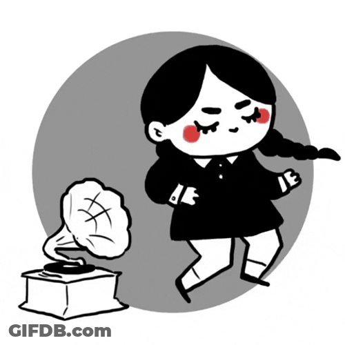 Cartoon Wednesday Dancing Gracefully GIF