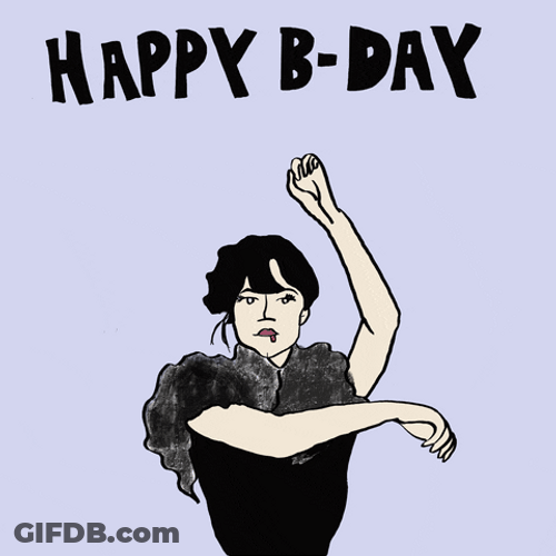 Cartoon Wednesday Hand Shuffle Dancing Happy Birthday GIF