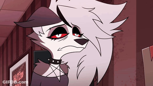 Cartoon Werewolf With Suited Service Sign GIF