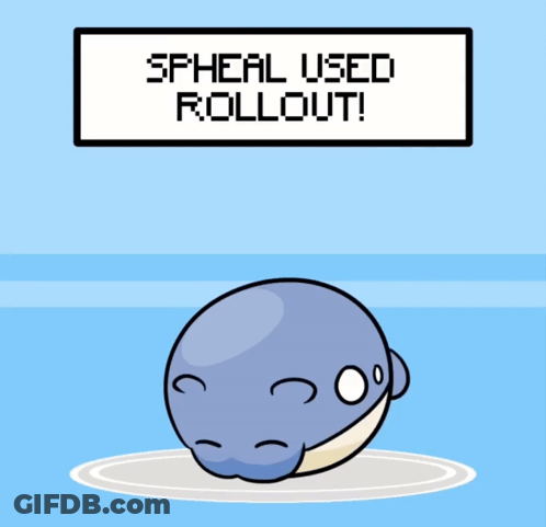 Cartoon Whale With Spher Used Rollout GIF