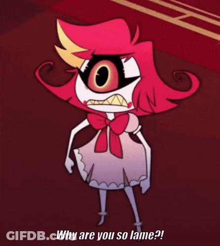 Cartoon Why Are You So Lame Red Room GIF