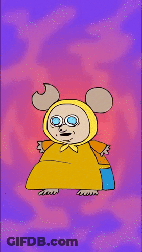 Cartoon Witch Holding Lantern Shoocharau GIF