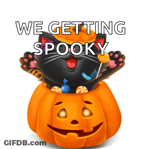 Cartoon Witch With Huge Smile GIF