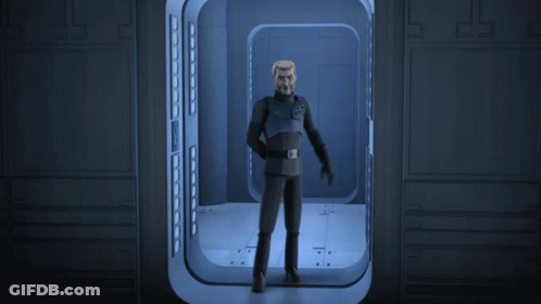 Cartoon With Badge That Says II GIF