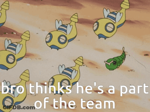 Cartoon With Bro Thinks He's A Part Of The Team GIF