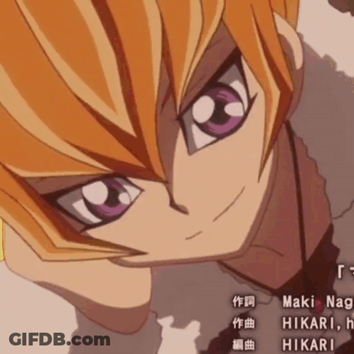 Cartoon With Purple Eyes Saying Maki Nag GIF