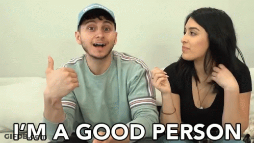Cartoon With Purple Heart Saying Hi Baby GIF
