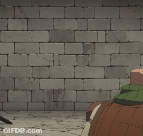 Cartoon With Scarf Surprised GIF
