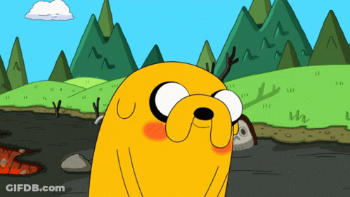 Cartoon With Stick Sticking Out Of Head GIF