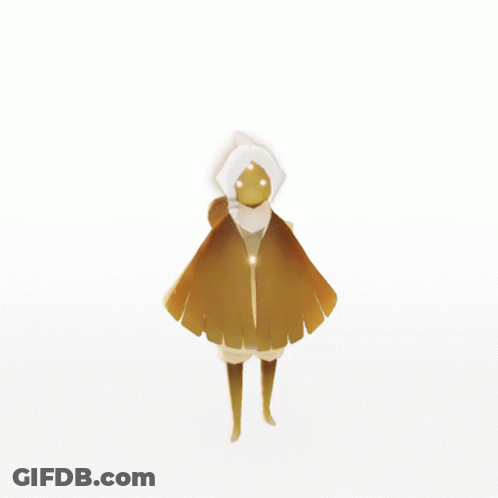 Cartoon With White Head And Yellow Wings GIF