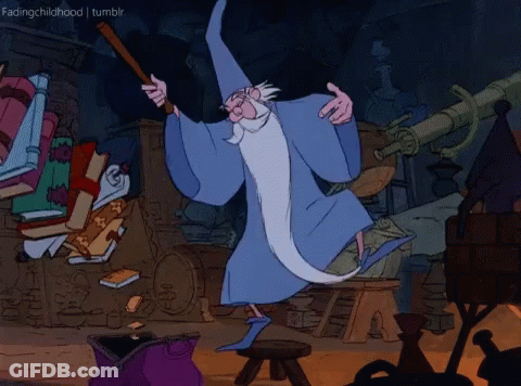 Cartoon Wizard Fadingchildhood Tumblr GIF