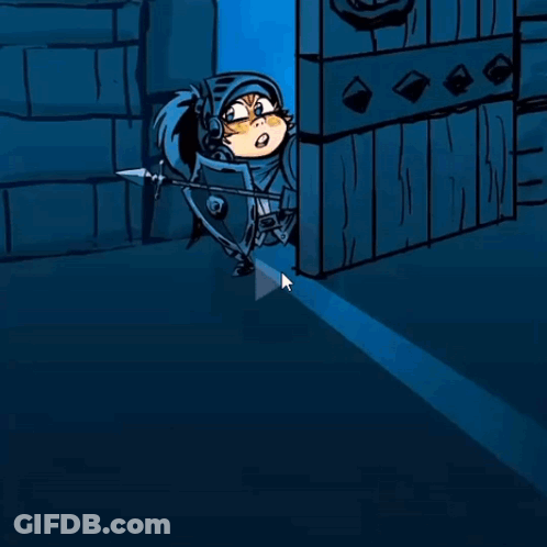 Cartoon Wizard Holding Remote Control GIF