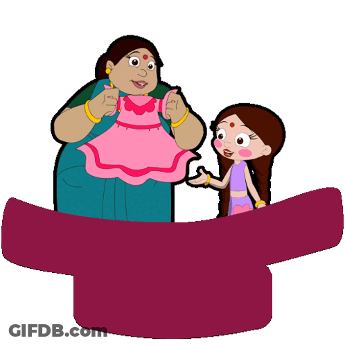 Cartoon Woman And Girl With Daughters Shirt GIF