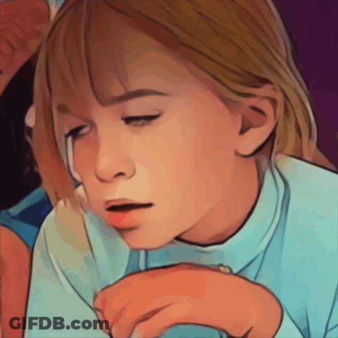 Cartoon Woman And Little Girl GIF