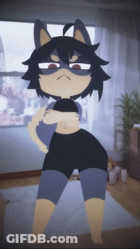 Cartoon Woman Arms Crossed GIF