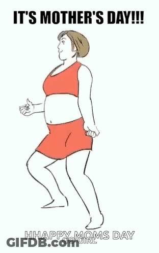 Cartoon Woman Giving Child Butt GIF