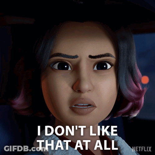 Cartoon Woman I Don't Like That At All GIF