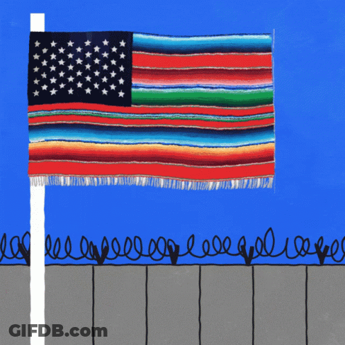 Cartoon Woman In Front Of Fence Saying Pinche Wall GIF