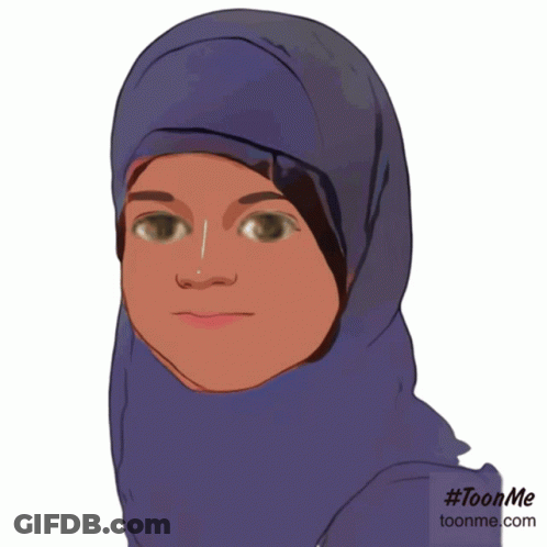 Cartoon Woman In Hijab Toonme.com GIF