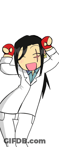 Cartoon Woman In White Coat GIF