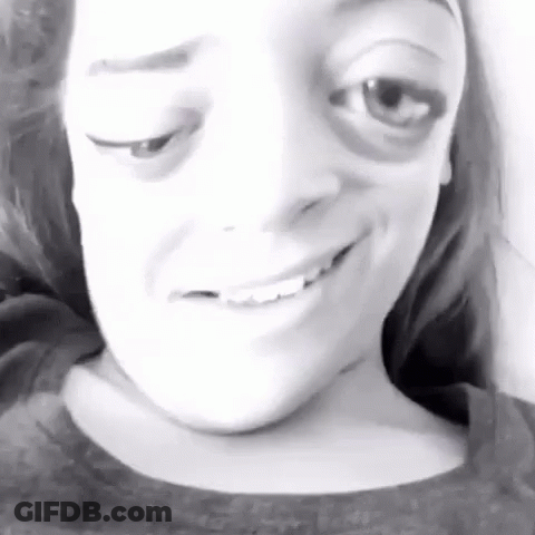 Cartoon Woman Looking In Mirror GIF